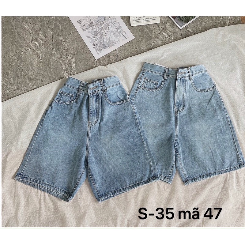 Quần short ngố jean nữ bigsize. Short jean nữ size đại S-35 (40-80kg) hàng VNXK ms47