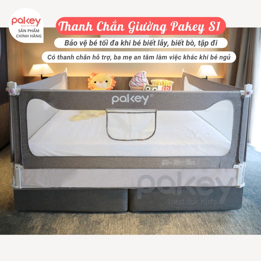 Thanh chắn giường Pakey SV1 & S1 Mẫu mới dày dặn cao tới 105cm NEW 2022