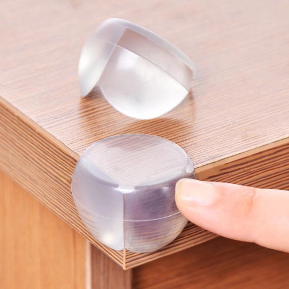 Set 10 miếng bọc góc bàn hình cầu bằng silicon