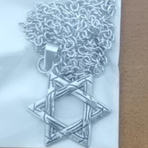 Vòng cổ Sợi Xích Mặt Hình Lục Giác Phong Cách Hip Hop Thời Trang Cho Nam Và Nữ