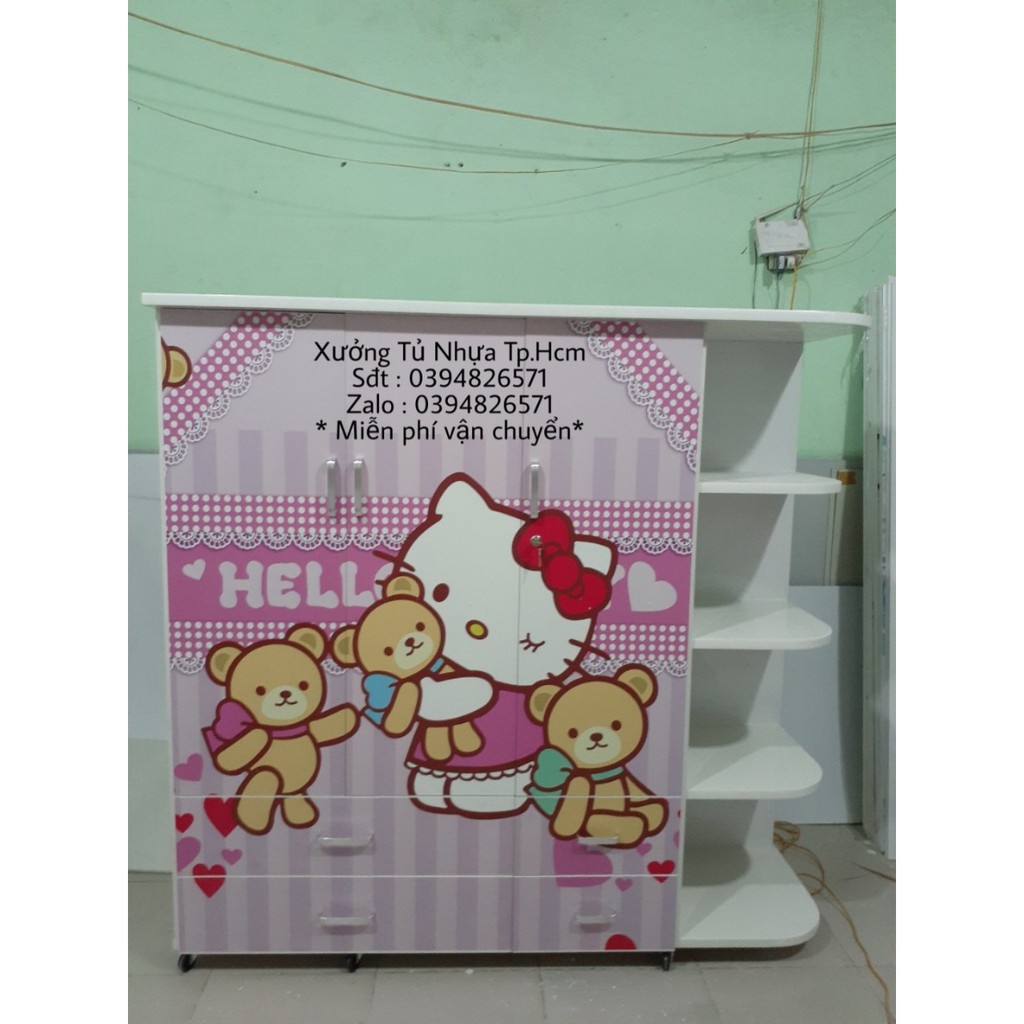 Tủ quần áo hello kitty dễ thương