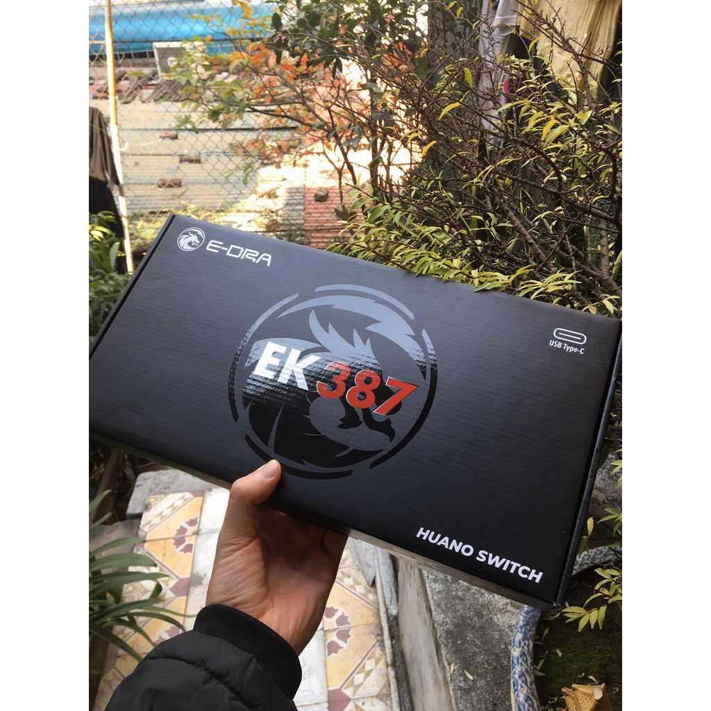 Bàn Phím Cơ Gaming🎮FREESHIP🎮 E-DRA EK387 2021 (Huano - Gateron Switch/Type C/Cherry Stab) - Hàng chính hãng | BigBuy360 - bigbuy360.vn