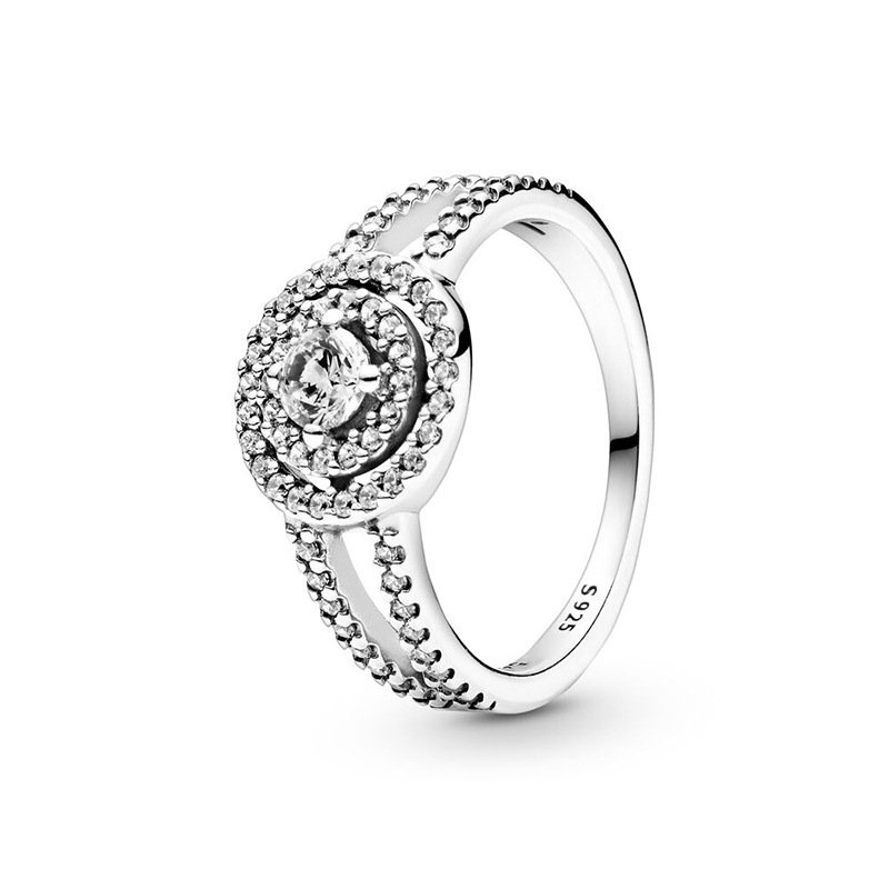 Nhẫn Mạ Bạc 925 Hình Trái Tim Đơn Giản Lãng Mạn Van Pandora WMJI