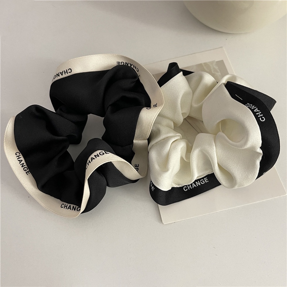 1 Dây Cột Tóc Co Giãn Viền Chữ Cỡ Lớn Thời Trang Cho Nữ