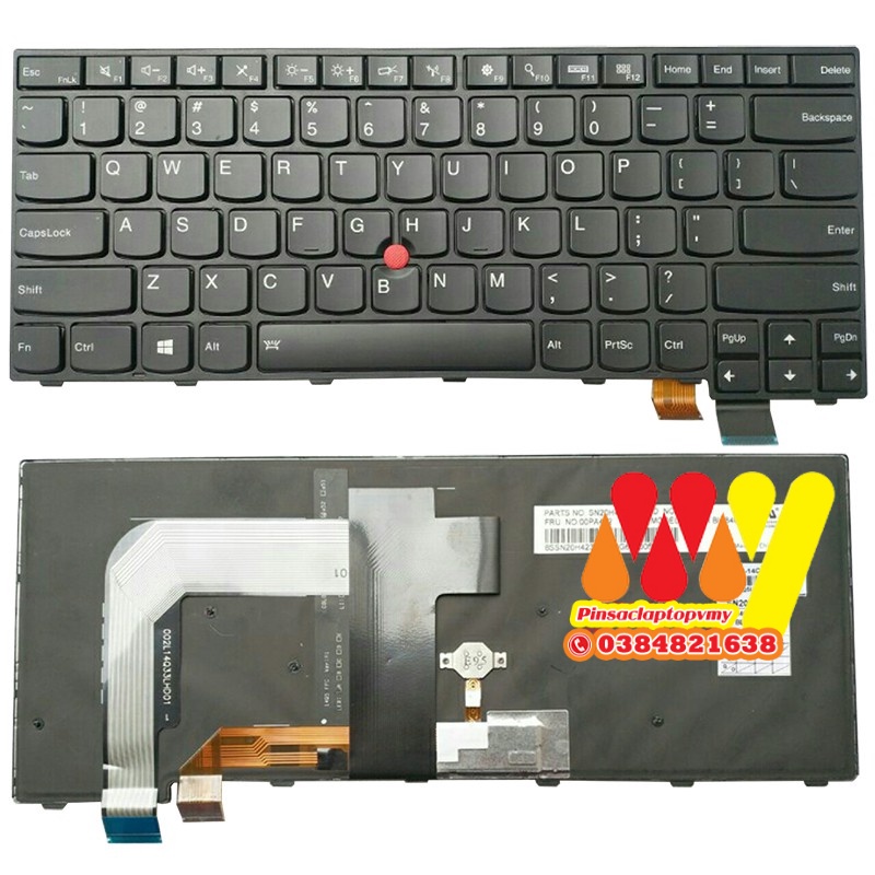 Bàn phím laptop Lenovo ThinkPad T460s T470s 01YT100, SN20Q55991 T460P T470P