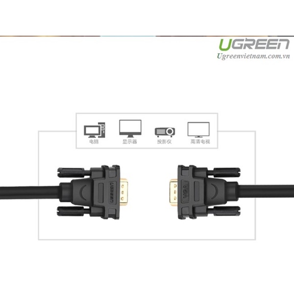 Cáp VGA Dài 1,5m Ugreen 11630 - Hàng Chính Hãng