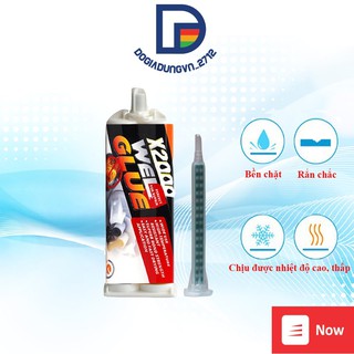 Keo hàn X2000 2 thành phần chất liệu epoxy chịu nhiệt chịu tác động mạnh, keo hàn sắt thép đa năng