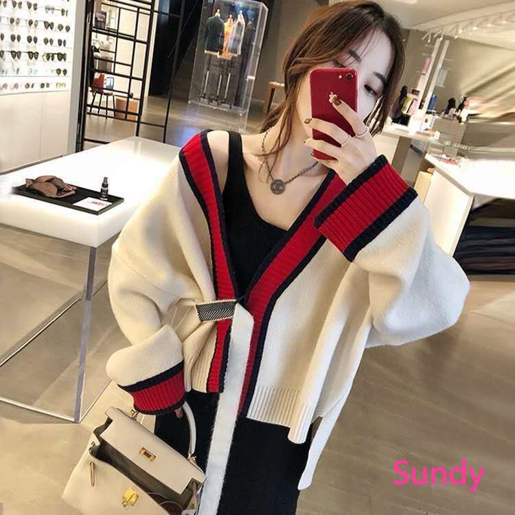 Áo khoác cardigan dáng rộng tay dài thời trang mùa thu cho nữ