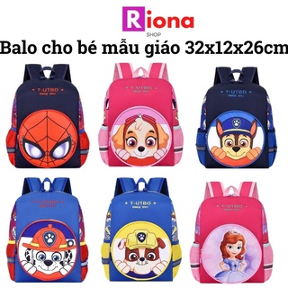 Balo trẻ em mẫu giáo cho bé mầm non ba lô siêu nhẹ đi học đội chó cứu hộ siêu nhẹ RIONASHOP