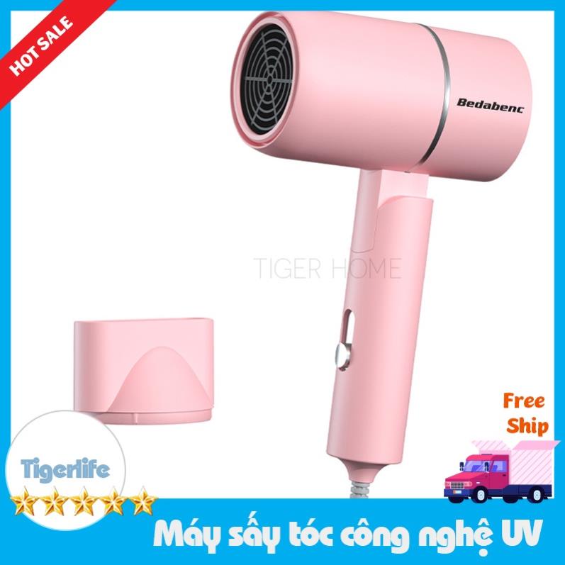 Máy sấy tóc mini công nghệ UV Light mới giúp tóc mềm mượt và nhanh khô công xuất 1000w-1200w