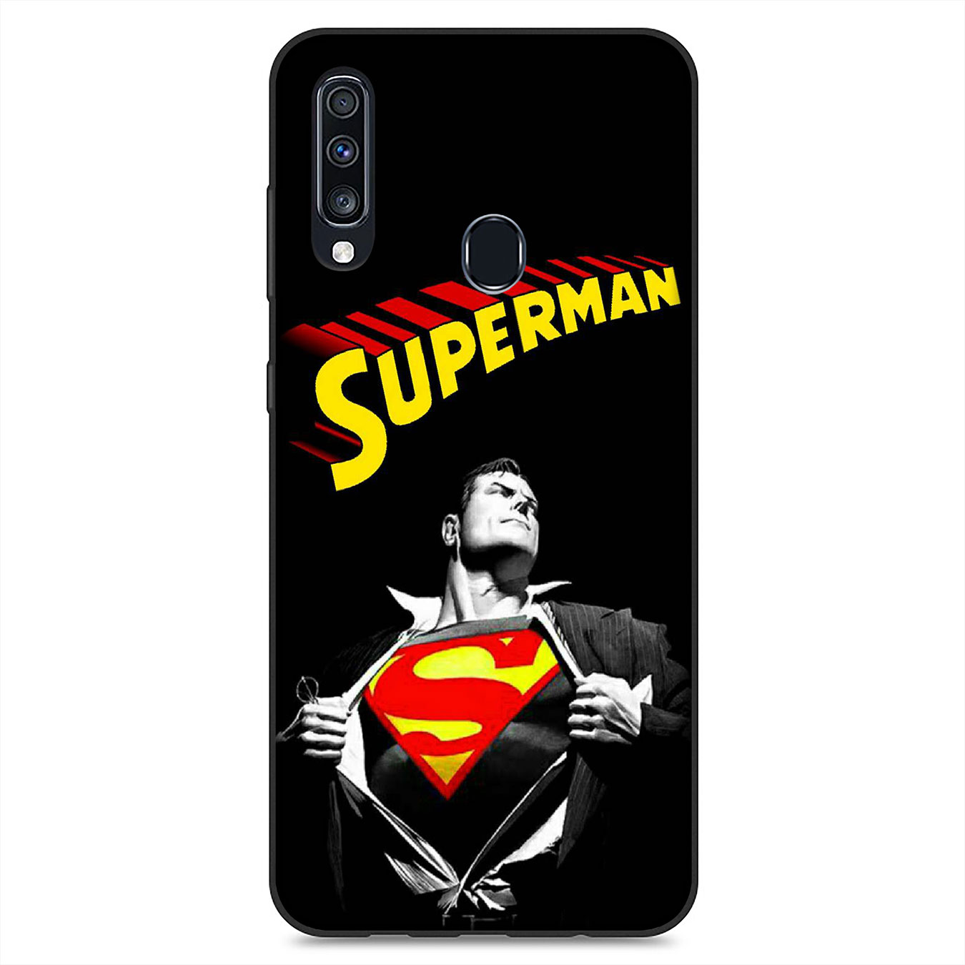 Samsung Galaxy A9 A8 A7 A6 Plus J8 2018 + A21S A70 M20 A6+ A8+ 6Plus Phone Case Soft Silicone Casing B70 Superman logo