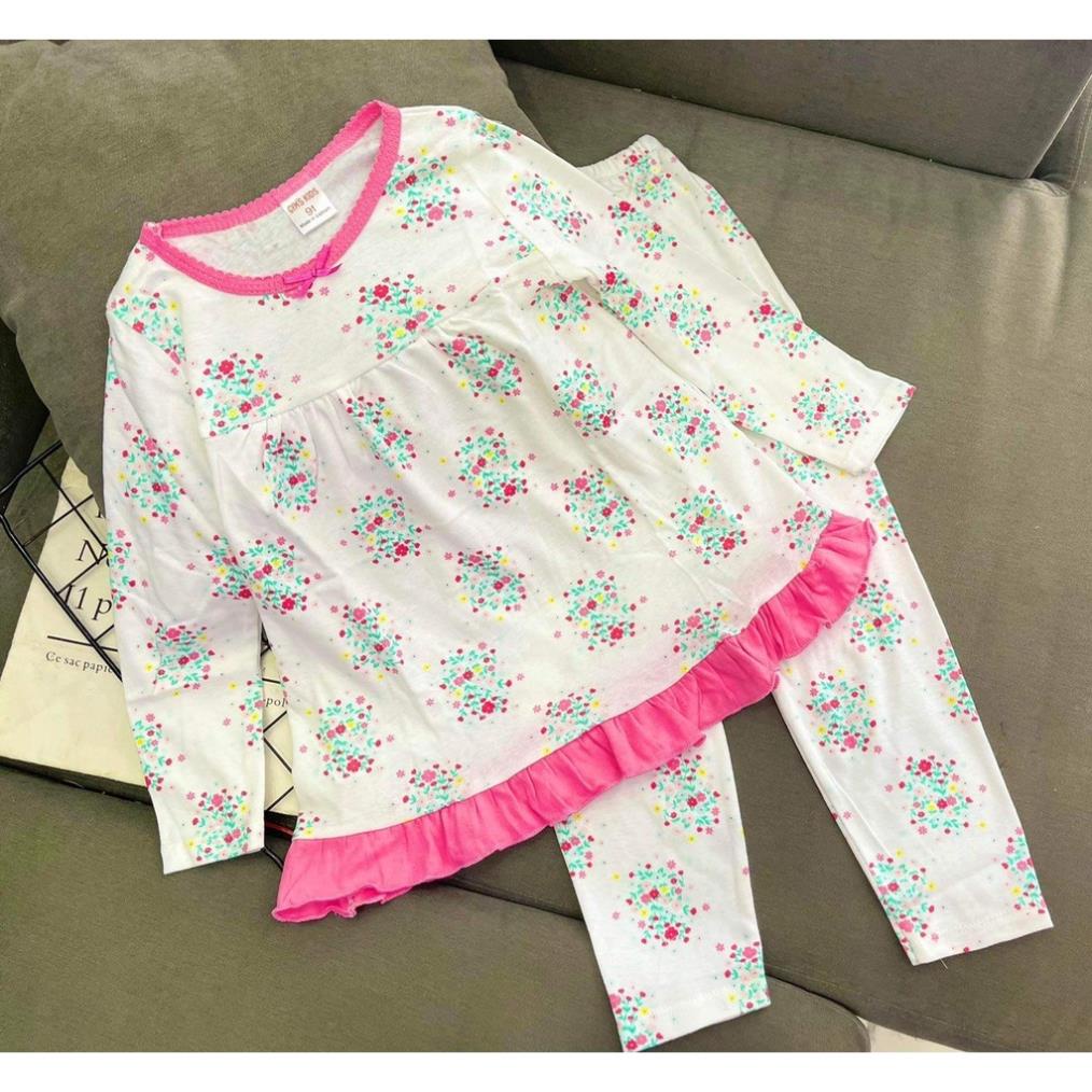Bộ tay dài quần dài babydoll thun Borip xuất 4c loại 1 Quần áo cho bé 22-45kg pikakidsqatexuongsi_q9
