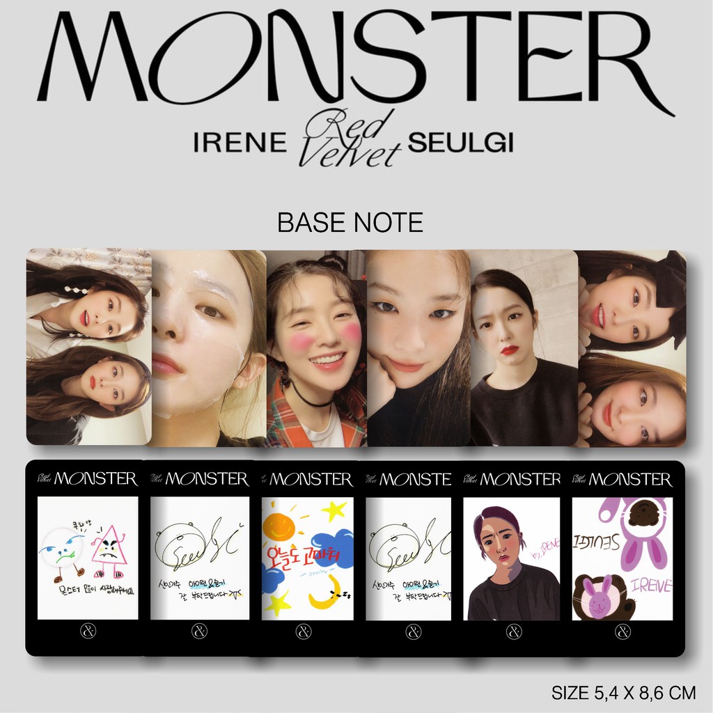 (Photocard) Rv Irene Faceted Monster - Base Note