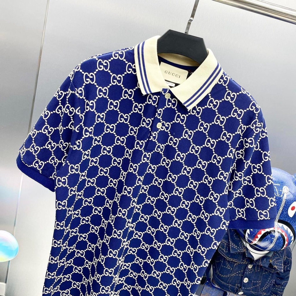 Áo Thun Nam Polo GG xích Trẻ Trung Thời Trang 1982