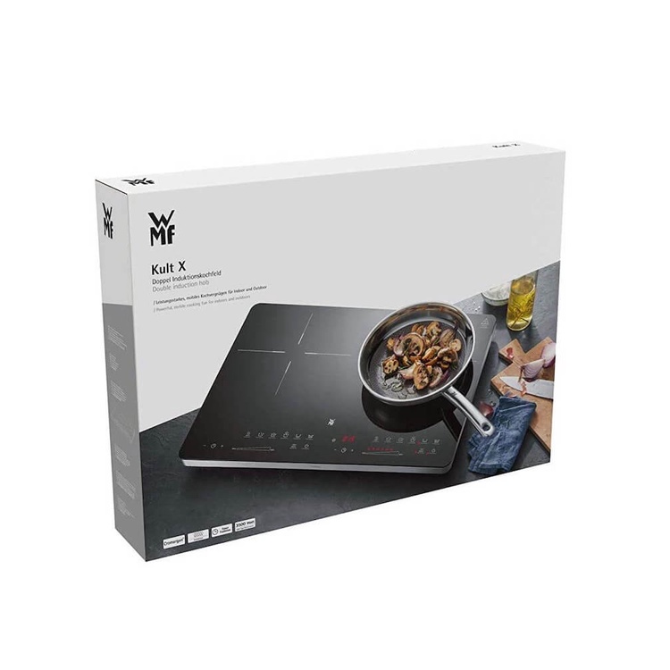 Bếp từ đôi WMF KULT X, công suất 3500W, mặt kính gốm ceramic