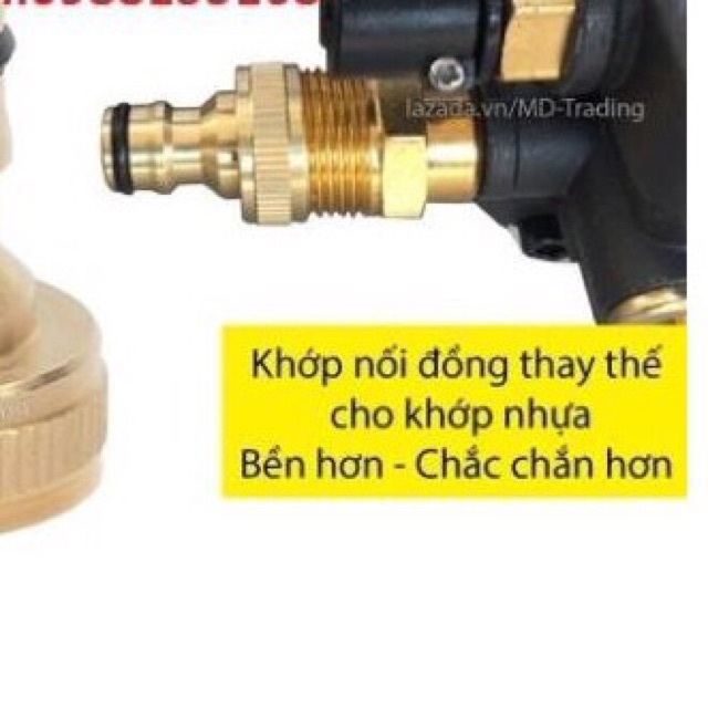 Cút Nối Khớp Nối Nhanh Máy Rửa Xe Mini Gia Đình Bằng Đồng Có Lọc Siêu Bền