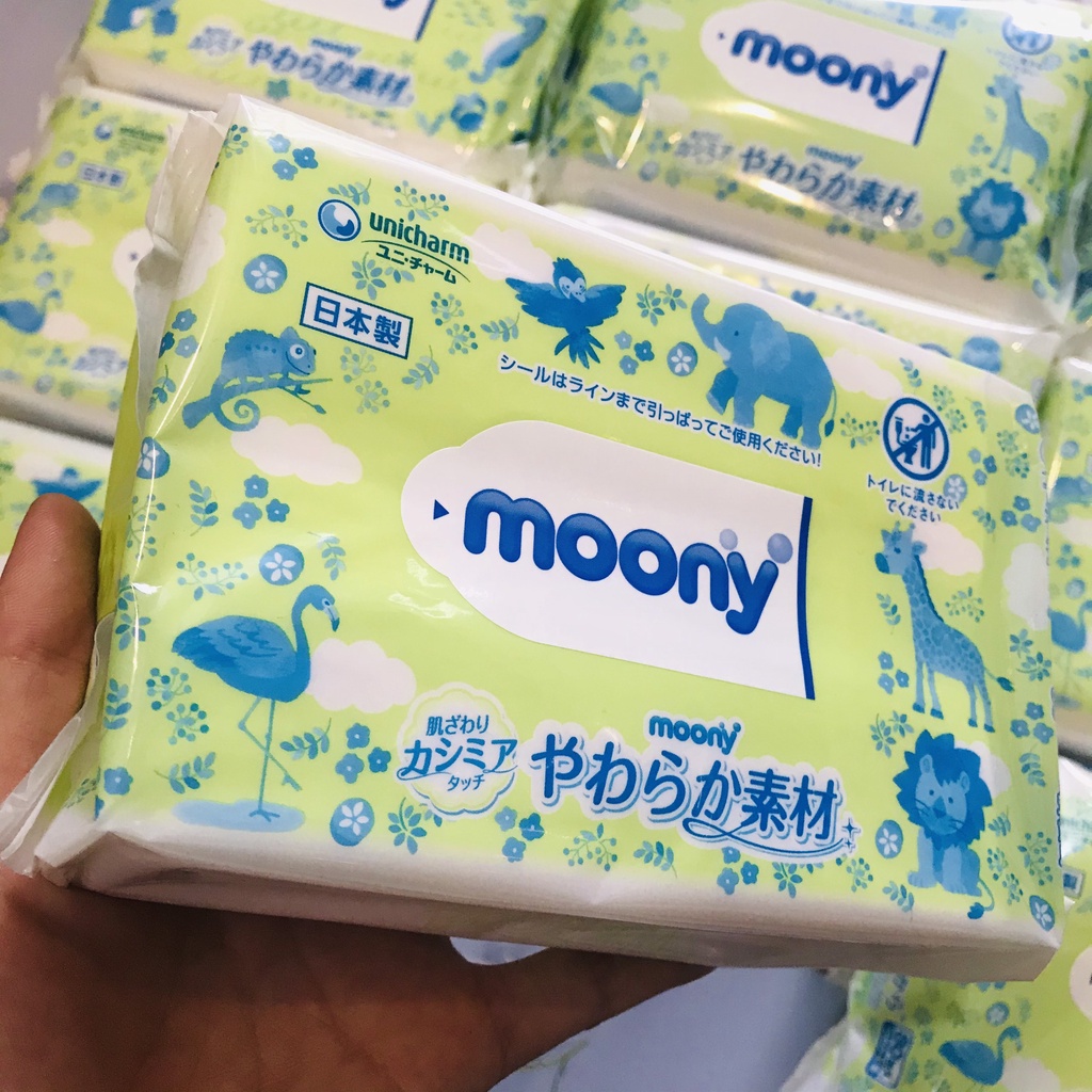 [FREESHIP EXTRA] Giấy ướt Moony nội địa Nhật 80 tờ [Gói lẻ]