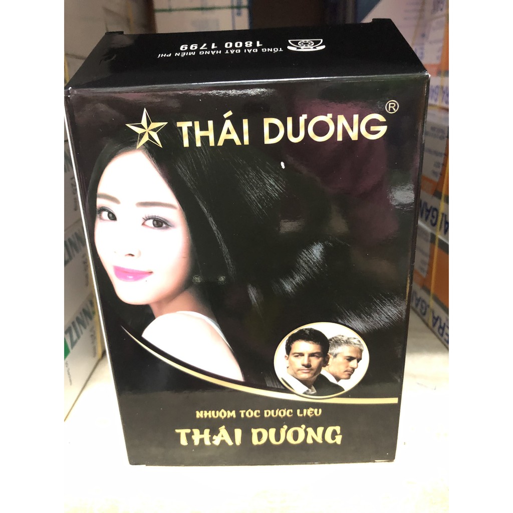 NHUỘM TÓC DƯỢC LIỆU THÁI DƯƠNG HỘP 4 GÓI