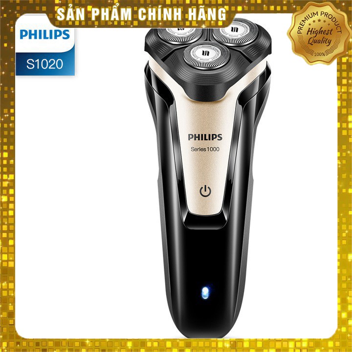 Máy cạo râu philips điện đa năng khô và ướt 3 lưỡi tự mài S1020 - Bảo hành 2 năm - khohangcap1_ad