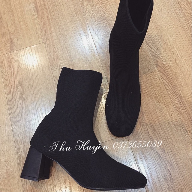 Boot thấp cổ len quảng châu