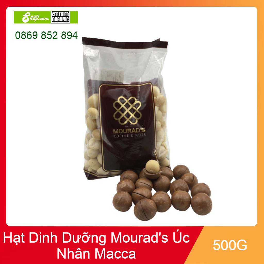 Nhân Macca Úc cao cấp thương hiệu Mourad 500g