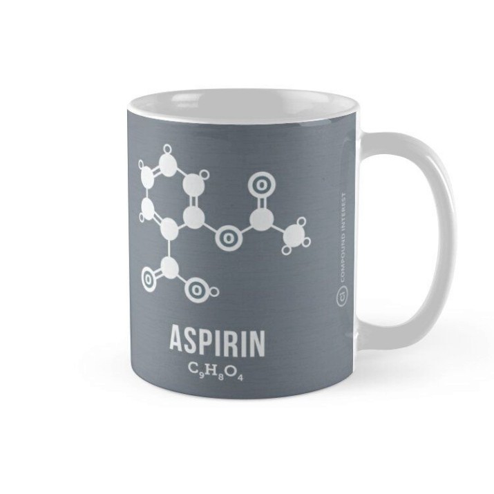 Cốc sứ in hình -Aspirin - MS199