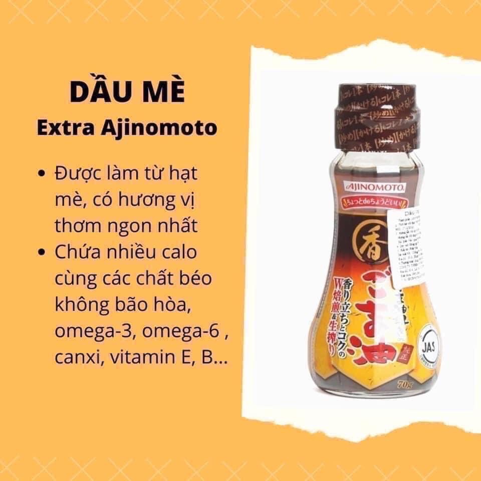 [Date 2023] dầu Oliu, dầu mè, dầu óc chó, dầu vừng Ajinomoto Olive oil -70g thơm ngon bổ dưỡng cho bé ăn dặm