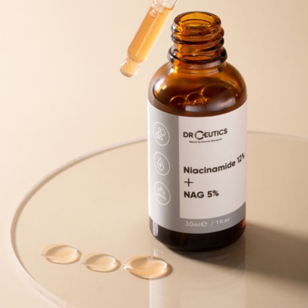 Serum Kiềm Dầu, Sáng Da, Giảm Thâm Niacinamide Nia 12% + NAG 5% DrCeutics