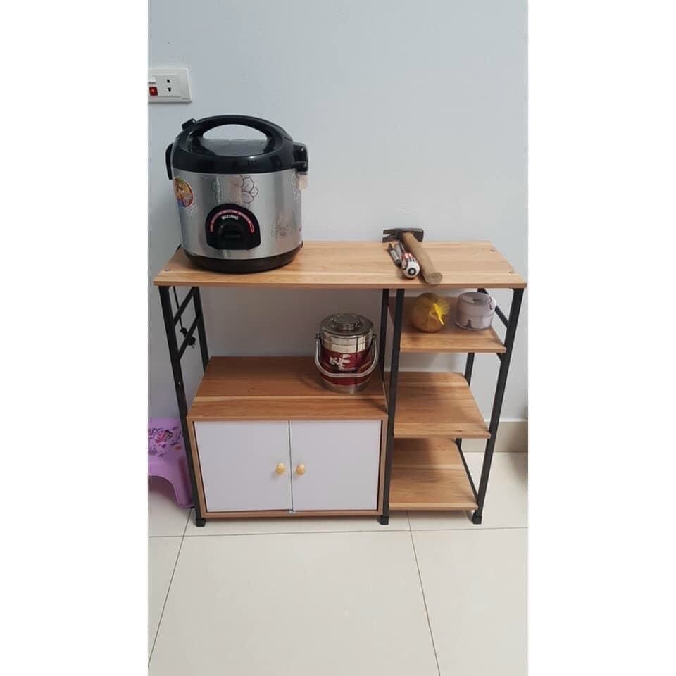[SIÊU RẺ] KỆ LÒ VI SÓNG MẪU MỚI NHẤT GỖ CHỐNG ẨM SIÊU BỀN