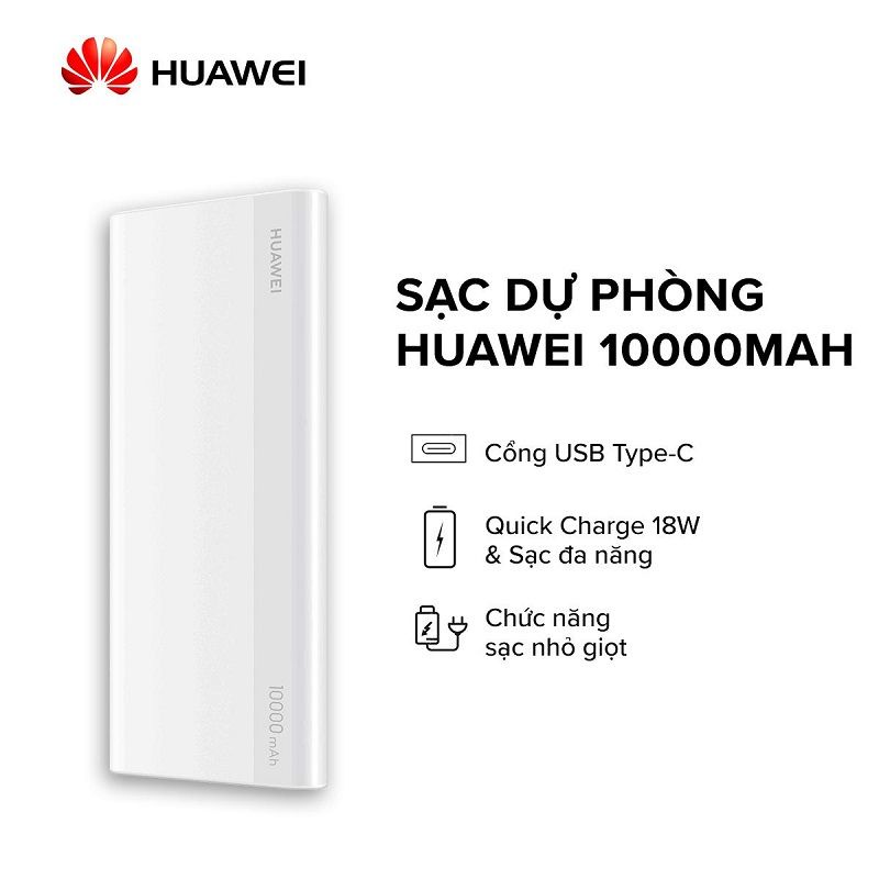 Sạc pin dự phòng Huawei 10000mAh CP11QC chính hãng