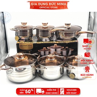 Bộ nồi 6 món engelberg - bộ nồi đức nhập khẩu chính hãng