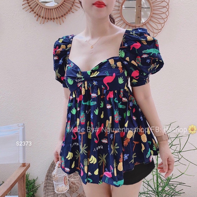 Sét Peplum Hoa Bigsize 55kg Đến 100kg (L/XL/XXL)