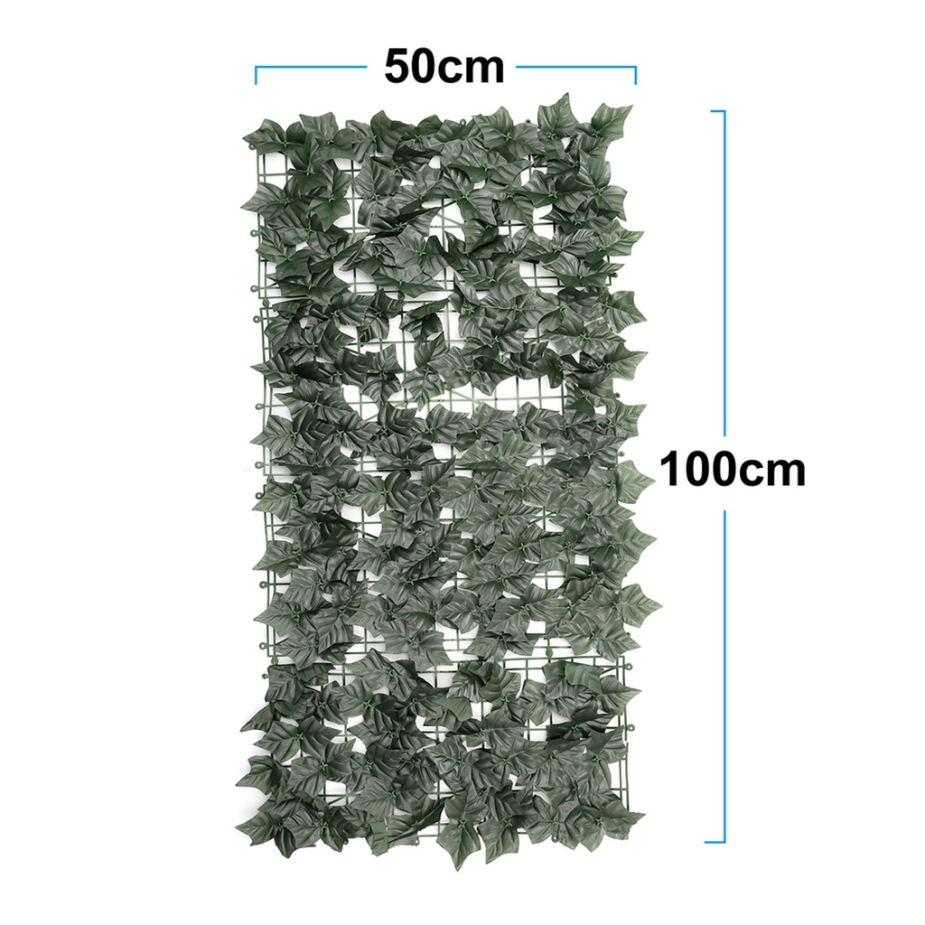 Sheuab J Tấm Chắn Hàng Rào Sân Vườn 0.5X1 M, Nhân Tạo Ivy Lá CuộN Sàng Lọc Riêng Tư Hàng Rào-198-123LifeVN