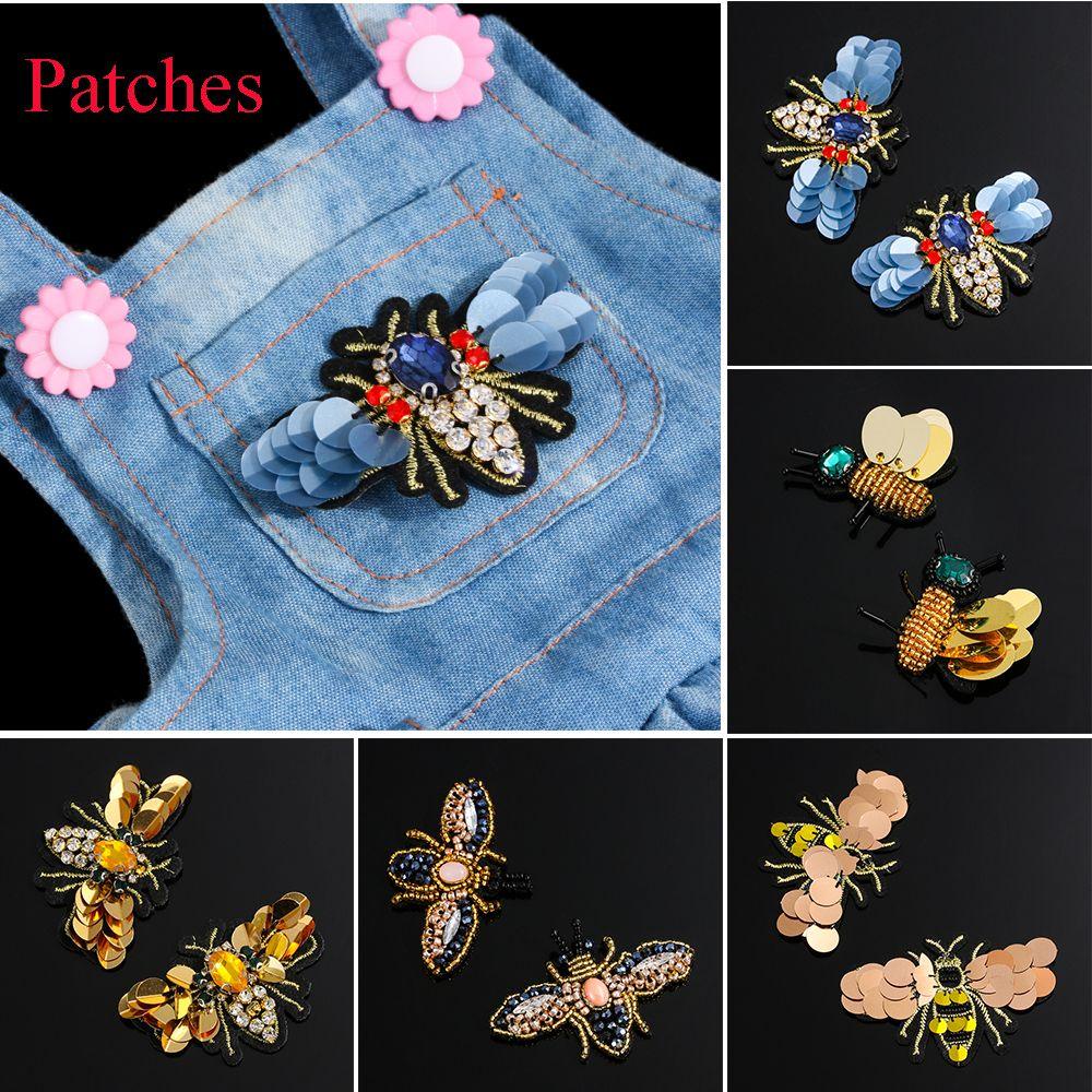 MIH Sticker Ủi Thêu Hoạ Tiết Đính Hạt Cườm