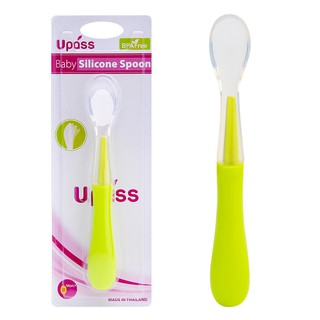 Vĩ 1 chiếc thìa ăn dặm silicon siêu mềm - upass up3019n