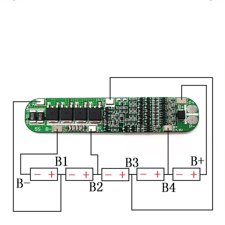 Mạch sạc pin cân bằng 3s 4s 5s. 12.6v, 16.8v, 21v