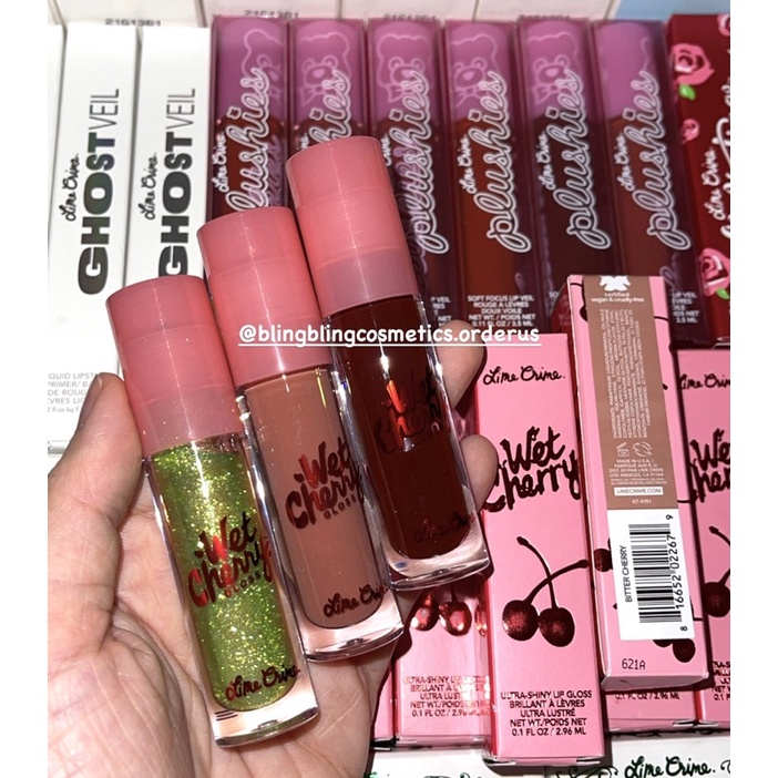 Son Lime Crime Plushies màu Cola, Butterscotch, Bitter Cherry