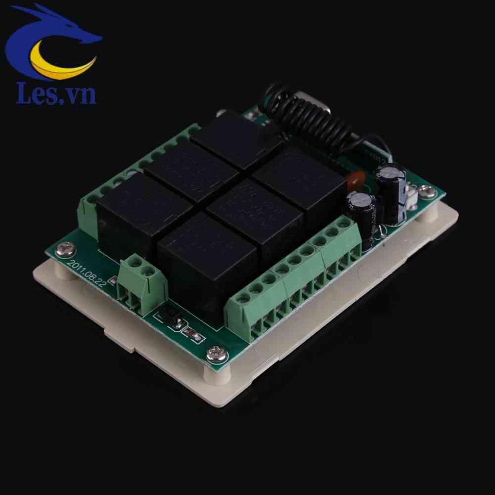 Bộ Công Tắc Điều Khiển Từ Xa Không Dây DC 12V 6 Kênh RF
