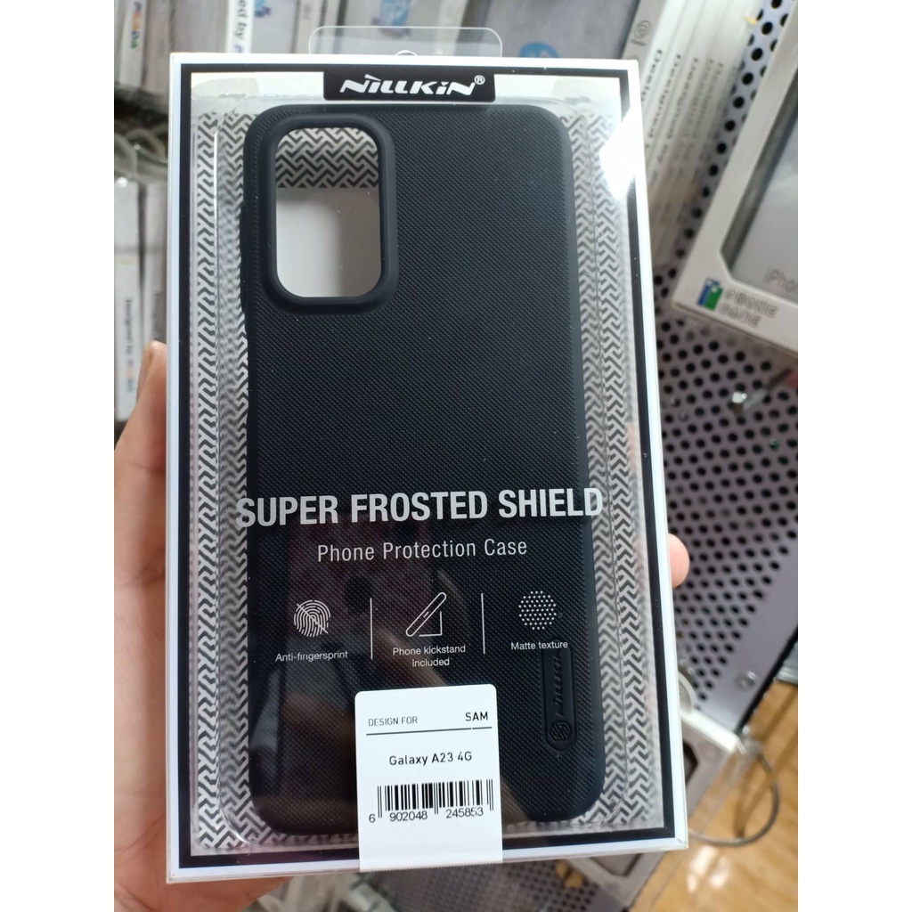 Ốp Samsung A53 5G, A23 4G, A33, A73 5G Chống Sốc Nillkin Super Frosted Shield Pro Lưng Sần Chống Vân