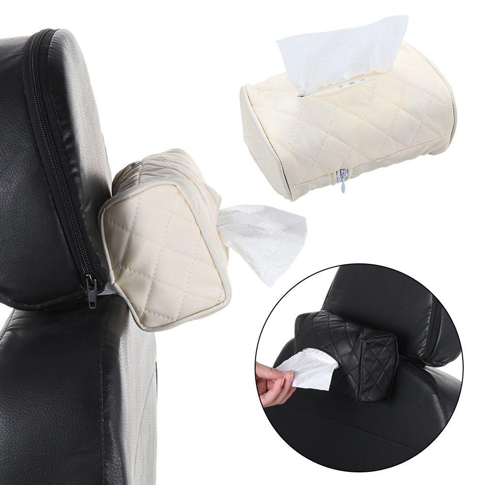 WTTLE Vỏ Bọc Hộp Khăn Giấy Tựa Đầu Trang Trí Cho Xe Hơi
