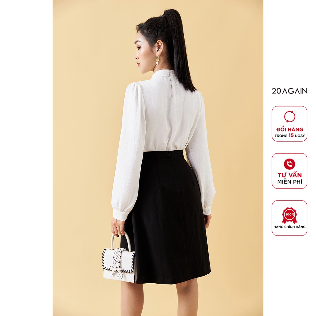 [Mã WABR20AG15 giảm 10% đơn 99K] Chân Váy Xòe công sở Peplum 20AGAIN JXA1068 | BigBuy360 - bigbuy360.vn