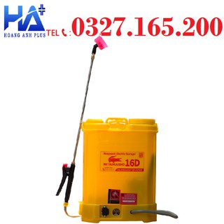 Bình phun xịt điện 16l mitsukaisho 16d-thương hiệu thái lan-bạn của nhà nông- bảo hành 12 tháng