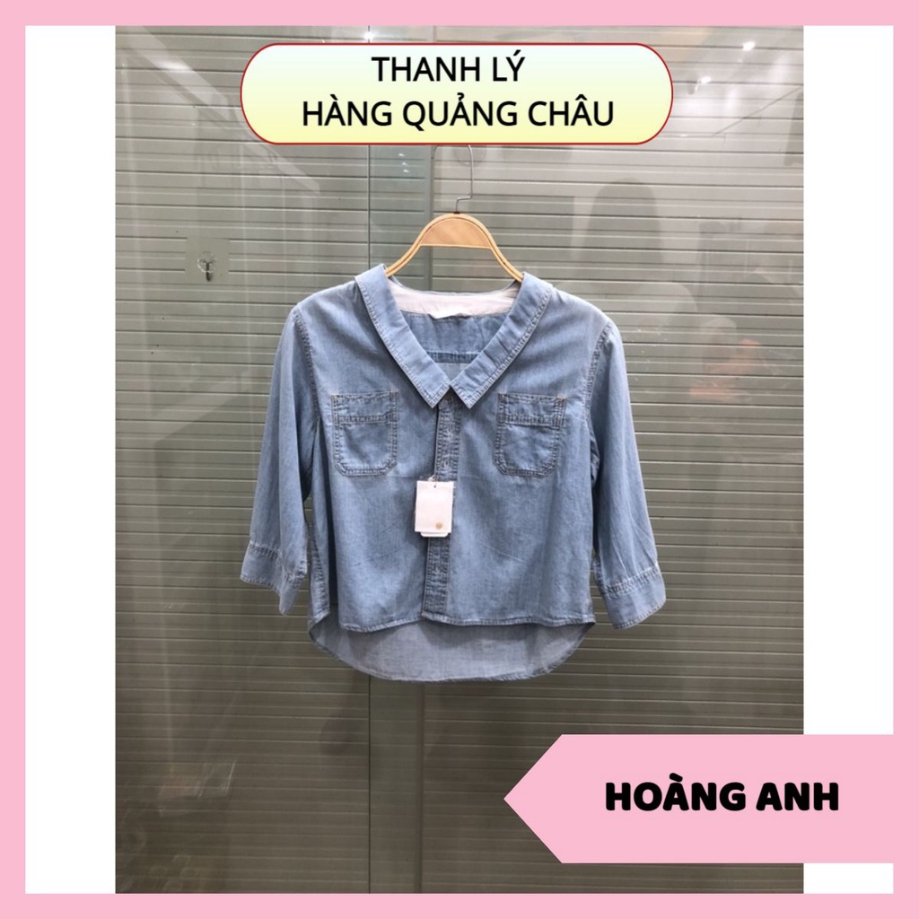 ⚠️ THANH LÝ - HÀNG QUẢNG CHÂU ⚠️ Áo bò xanh nữ thời trang Genz