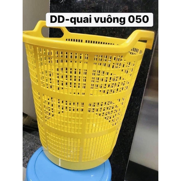 Sọt nhựa tròn quai vuông 050 Việt Nhật size bự