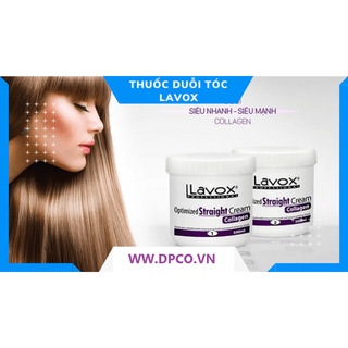 Thuốc duỗi tóc Lavox tím Collagen 1000ml x2