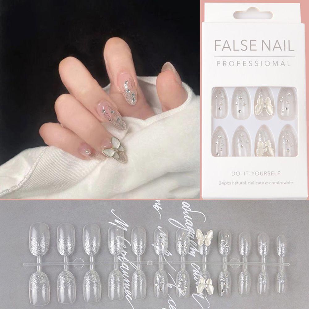 PATH Bộ 24 Móng Tay Giả Che Phủ Toàn Diện Tháo Rời Được