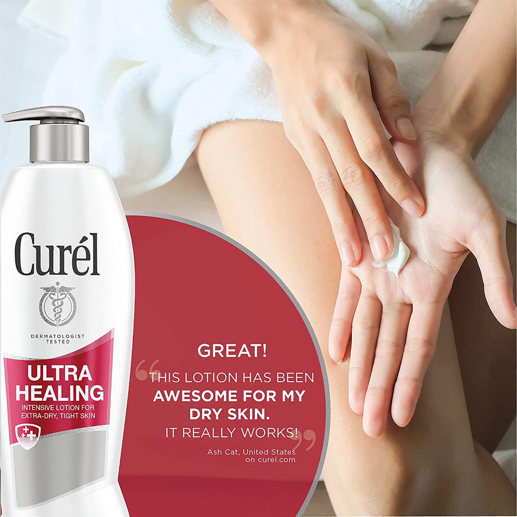 Dưỡng Thể Dưỡng Ẩm Cho Da Khô, Nứt, Ngứa Curél Curel Ultra Healing Lotion 384ml (Mỹ)