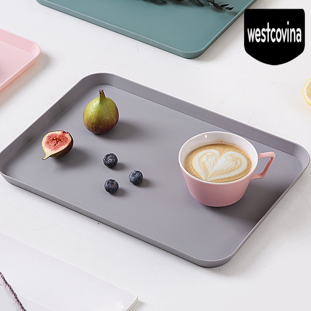 [Hot]☀ Khay Nhựa Đựng Trái Cây Hình Chữ Nhật Phong Cách Bắc Âu