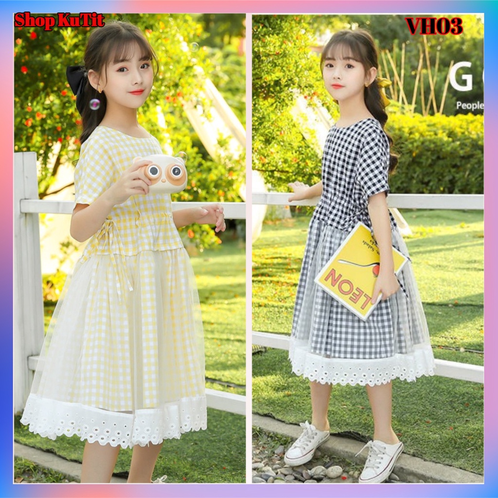 Váy bé gái size đại, Váy Hàn Quốc dành cho bé gái lớn size 20-55kg VH03