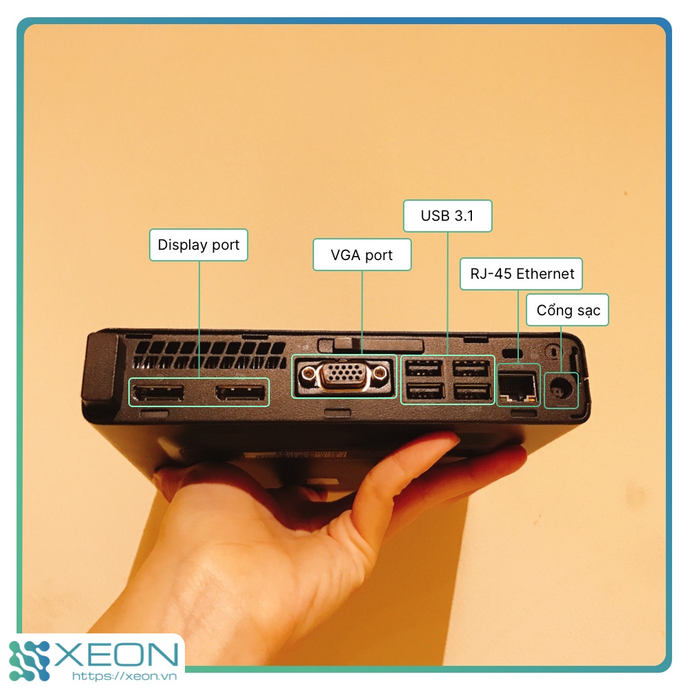 Máy tính để bàn HP Prodesk 600 G3 mini PC core i7-6700T / Wifi / Win 10